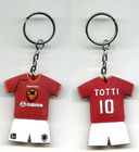 PVC di Keychains di calcio rosso di Manchester United/gomma molli promozionali