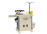 Carrello medico di plastica dell'ospedale del carretto di emergenza del carrello dell'ABS approvato del CE (ALS-MT115B)