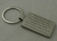 placcatura d'argento nebbiosa in lega di zinco di 3D Keychain per le catene chiave dell'automobile
