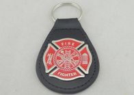 Catena chiave di cuoio personale in lega di zinco del cuoio del combattente fuoco/di Keychains