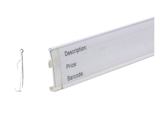 I dati spogliano, prezzo al dettaglio su ordinazione che visualizza il chiaro supporto di etichetta di plastica del PVC per il negozio, supermercato 31239