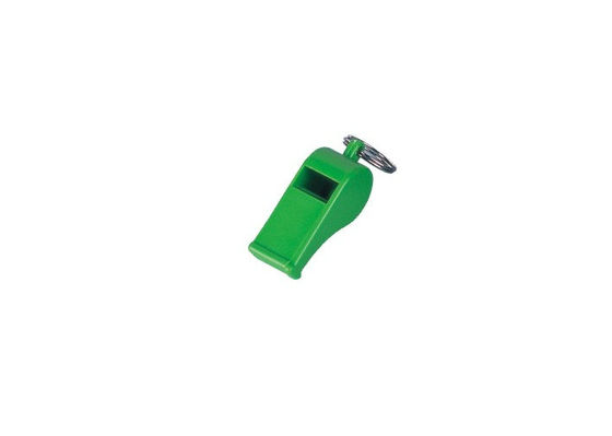 Portachiavi a anello verdi del fischio dei pp Platic, Keychains promozionale per l'escursione dell'emergenza 30575
