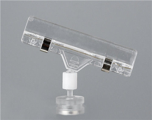 Clip di pubblicità bassa magnetica dell'esposizione di POP con la clip di 30mm, trasparente