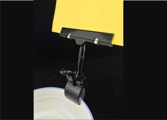 Clip del supporto del prezzo da pagare di promozione di POP dell'ABS, clip di plastica della scaffalatura di forma del pollice