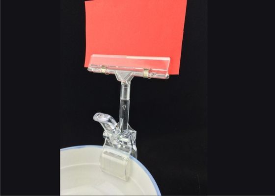 Colore di plastica di Custmized dell'ABS della clip del supporto del prezzo da pagare della radura di POP per le mostre delle merci