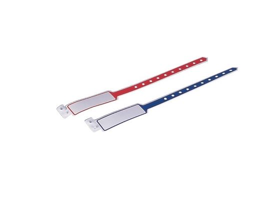 Scriva su informazioni di identificazione, i braccialetti medici 36003 di identificazione del PVC di nome del hospitalCustom nottilucente dei bambini