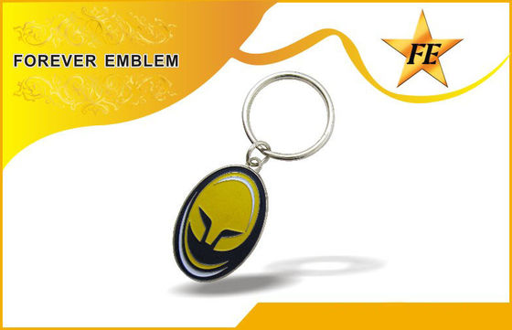 Metallo libero di placcatura del nichel a basso tenore di piombo promozionale di Keychains dei regali di affari