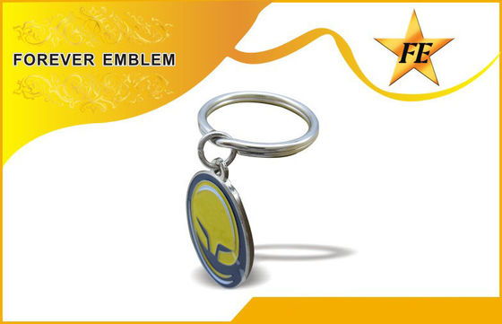 Metallo libero di placcatura del nichel a basso tenore di piombo promozionale di Keychains dei regali di affari