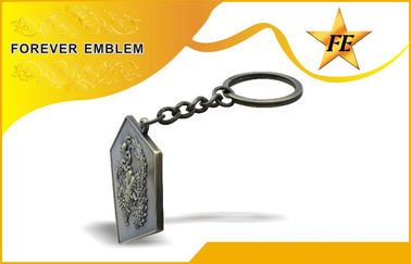Il cadmio basso Keychains promozionale in lega di zinco/anello portachiavi con progetta