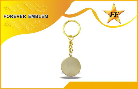 Rame Keychains promozionale rotondo del bronzo di stampa di colore pieno per gli eventi del gruppo