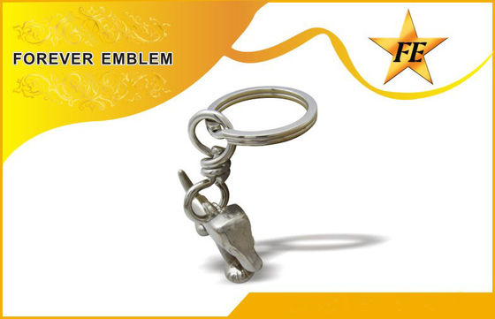 Ferro inossidabile, 3D metallo di alluminio Keychains promozionale con rivestimento antico di placcatura