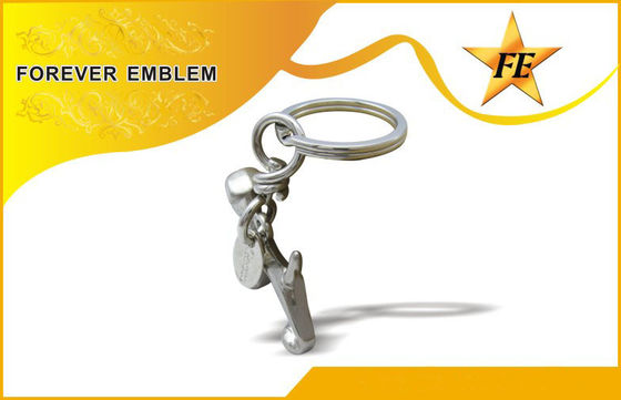 Ferro inossidabile, 3D metallo di alluminio Keychains promozionale con rivestimento antico di placcatura