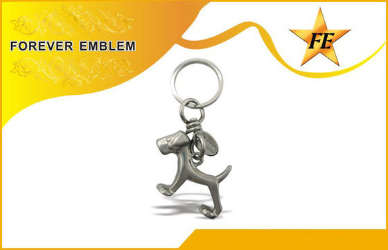 Ferro inossidabile, 3D metallo di alluminio Keychains promozionale con rivestimento antico di placcatura