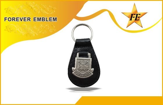 Genuino, unità di elaborazione, PVC Keychains promozionale di cuoio con il logo su ordinazione del metallo
