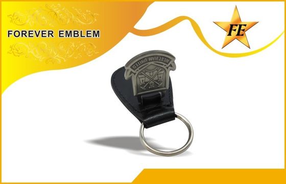 Genuino, unità di elaborazione, PVC Keychains promozionale di cuoio con il logo su ordinazione del metallo