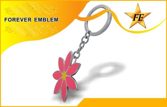 Keychains promozionale duro d'imitazione con nichelatura, keychain su ordinazione 3D