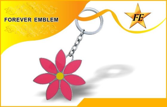 Keychains promozionale duro d'imitazione con nichelatura, keychain su ordinazione 3D