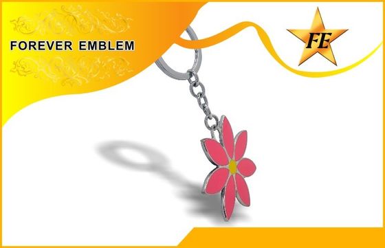 Keychains promozionale duro d'imitazione con nichelatura, keychain su ordinazione 3D