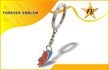 Metallo molle Keychains promozionale dello smalto in lega di zinco per scopo promozionale