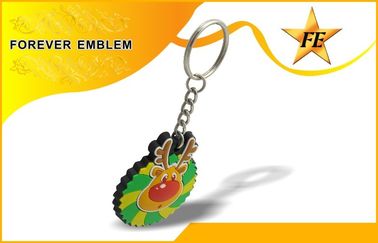 PVC Keychains promozionale variopinto con la tassa del campione libero