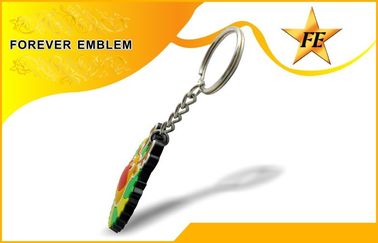 PVC Keychains promozionale variopinto con la tassa del campione libero