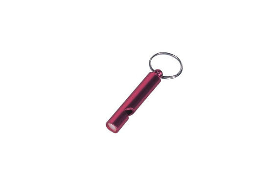 il filo di acciaio, fischio di alluminio ha personalizzato l'anello di dominante di colore/Keychains promozionale 30572