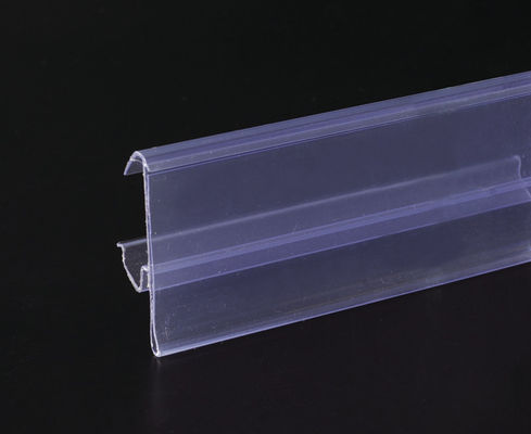 I dati dello scaffale del PVC del deposito del supermercato spogliano 32mm/39mm, Transprent