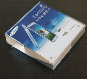 Supporto acrilico del supporto del segno del plexiglass da tavolo quadrato nella progettazione standard
