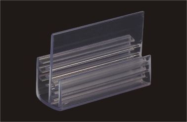 Supporti di etichetta trasparenti dello scaffale del PVC per esposizione al minuto, facili installare