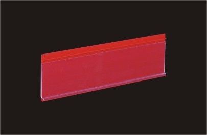supporto di dati di plastica rosso di 25mm per gli scaffali, supporto di prezzi dello scaffale di negozio del PVC