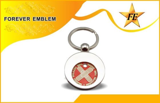 Anello portachiavi della moneta del carrello del supermercato e supporto Keychain della moneta con il LOGO su ordinazione