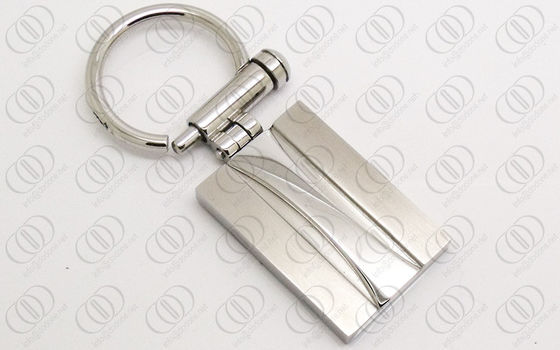 Supporto lucidato di Keychain dell'acciaio inossidabile di toni con la struttura della vite, keychains engravable