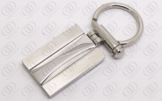 Supporto lucidato di Keychain dell'acciaio inossidabile di toni con la struttura della vite, keychains engravable