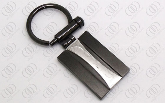 Accento d'argento brillante alla moda fresco di Keychains placcato il nero completo dell'acciaio inossidabile