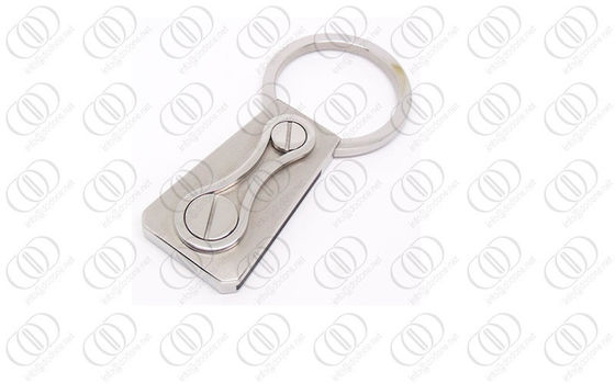 L'acciaio inossidabile Keychain delle viti 316L ha portiere con rivestimento spazzolato e lucidato