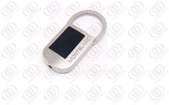 L'acciaio inossidabile Keychain della fibra nera del carbonio nel rivestimento di spazzola, ritrattabile ha portiere