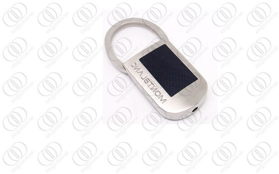 L'acciaio inossidabile Keychain della fibra nera del carbonio nel rivestimento di spazzola, ritrattabile ha portiere