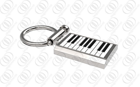 316L l'acciaio inossidabile Keychain ha portiere con progettazione della tastiera di piano