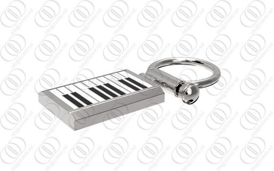 316L l'acciaio inossidabile Keychain ha portiere con progettazione della tastiera di piano