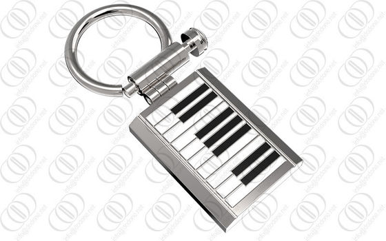 316L l'acciaio inossidabile Keychain ha portiere con progettazione della tastiera di piano