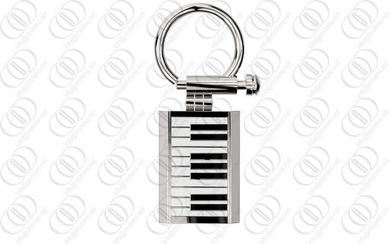 316L l'acciaio inossidabile Keychain ha portiere con progettazione della tastiera di piano