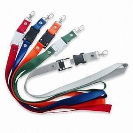 Memoria di USB Flash della plastica/poliestere della cordicella con stampa su misura di logo