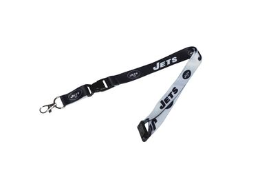 Supporto di distintivo staccabile di identificazione della collana di Keychain della cordicella di calcio del NFL di New York Jets - breakaway