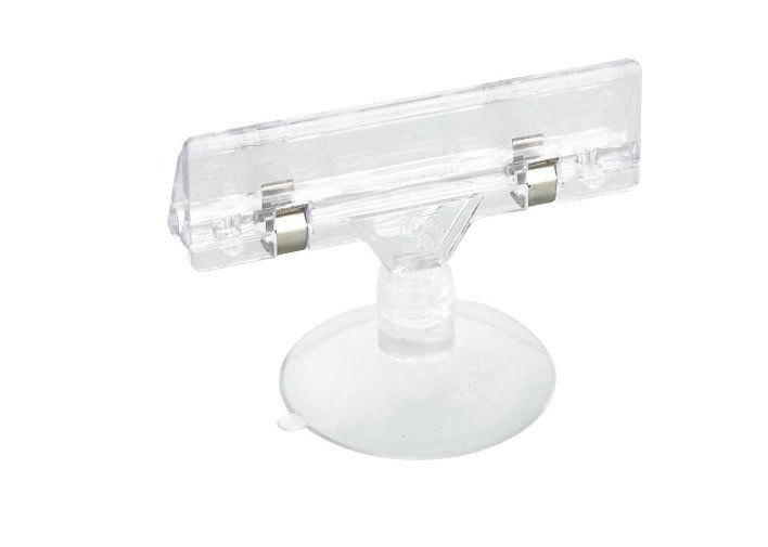 Acrilico del supporto del segno di POP della Ventosa, regolazione di plastica dei supporti del segno