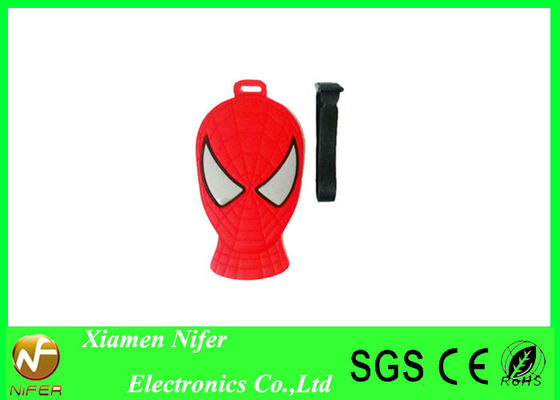 Il divertimento ha personalizzato l'etichetta di gomma dei bagagli del PVC dei bagagli dell'etichetta della novità di progettazione su ordinazione del superman